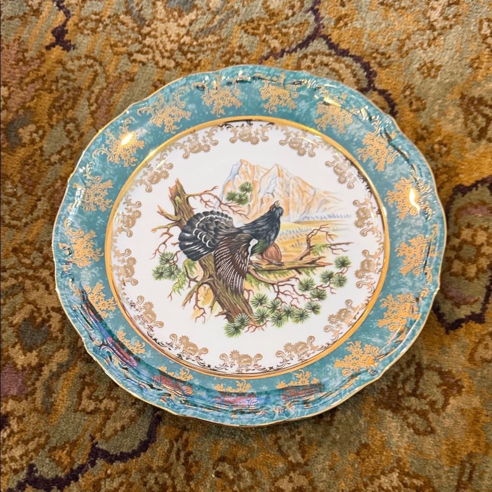 vintage porcelain plate from Czech Republic